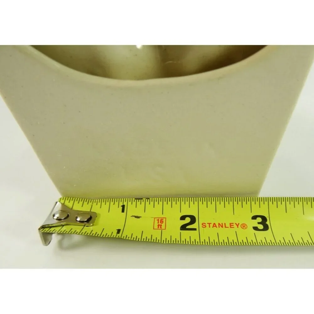 Holy Water Font Wall Hanging Ceramic Jesus Crown of Thorns White Blue USA - Picture 7 of 9